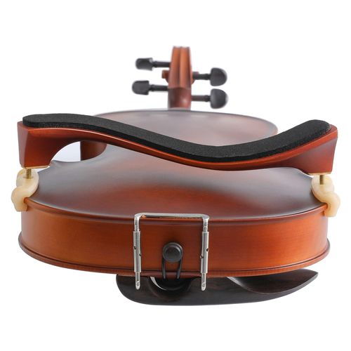 Fansjoy Violin Shoulder Rest for 3/4 and 4/4 Size, Foldable & Adjustable Wooden Shoulder Holder Violin with Exercise Mute