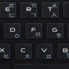 MAC Korean Keyboard Labels with White Lettering ON Transparent Background