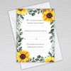 Webspectations Sunflower Funeral Invitations (Pack of 20 with Envelopes)