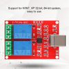 Annadue 2 Channel 5V USB Relay Module, Automatic Operation, Red, White, Black, 2NO 2NC Contacts, Electronic Relay