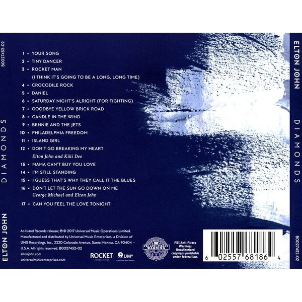 ELTON JOHN - DIAMONDS * NEW CD