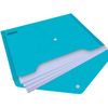 36 Pieces A5 Plastic Wallets Folders Document Wallets Popper Wallet Files Folder Plastic with Button Closure (Assorted Colours)