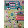 New! Happy Easter, Easter Bunny. Eggs & Flowers Window Clings Decor Spring 