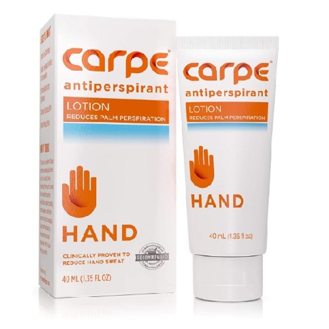 Calpe antiperspirant hand lotion palmar hyperhidrosis 40ml<br> Carpe Antiperspirant Hand Lotion<br> hand dryness antiperspirant