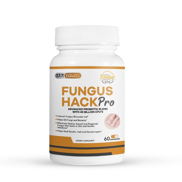 Fungus Hack Pro, ayuda a eliminar hongos y bacterias-60 Cápsulas