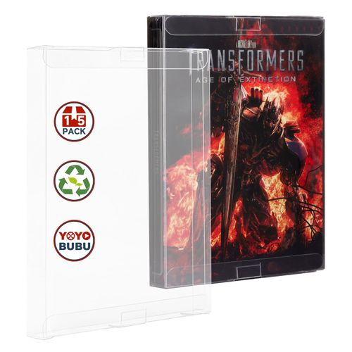 YOYOBUBU 15 Pack Steelbook Protector Case – Crystal Clear Protective Sleeves for 4K UHD, Blu-Ray, Arrow Video Slipcovers, Criterion, PS3, PS4, PS5 Games & Steelbooks