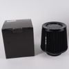 3" 76mm Dry Air Filter Cold Air Intake Cone Replacement High Flow Inlet BLACK
