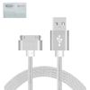 Basic USB Cable Charging and Data Transfer Support lPhone4/4S/lPod/lPad 1.0m White (white)