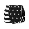 UZZI Men's Side Split Running Shorts 1830AF, Flag Black/White, XL
