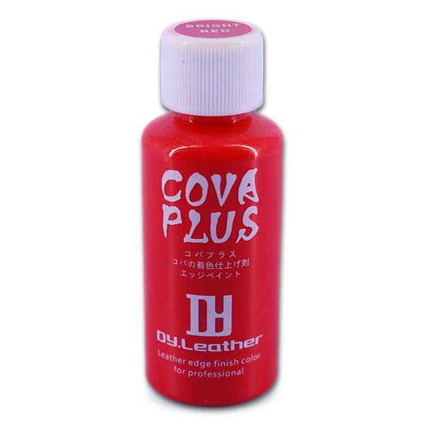 DY.Leather COVA PLUS Bright Red Glossy Leather Craft Bright Red Paint with Cover Coloring Agent Edge Paint