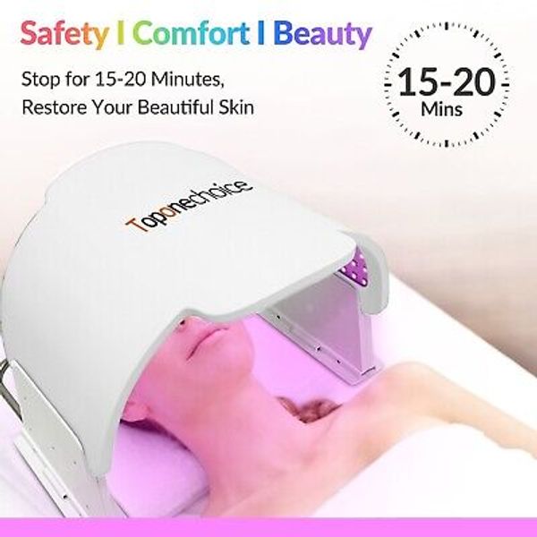 Toponechoice Near Infrared Light LED Face Mask Skin Care Beauty Device