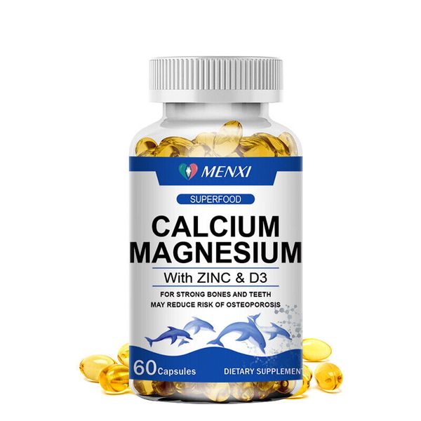 Magnesium Zinc Vitamin D3 Strong Calcium Complex Supplement-High Absorption