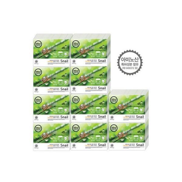 [Genuine Guarantee] Dewy Snail Essence Sheet Mask Pack 100 Sheets/Snail/Dewy - Recommended