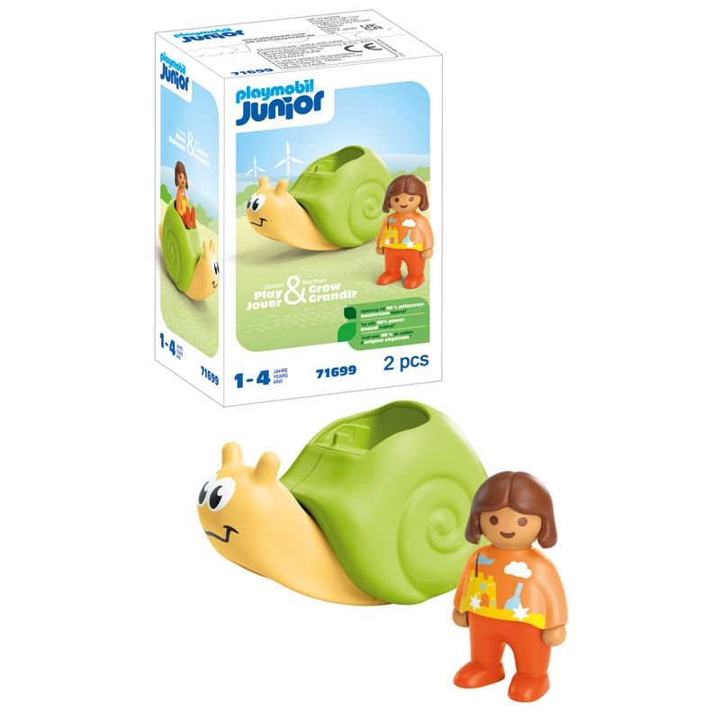 PLAYMOBIL Junior 71699 Rocking Snail with Rattle Includes Girl Figure ...