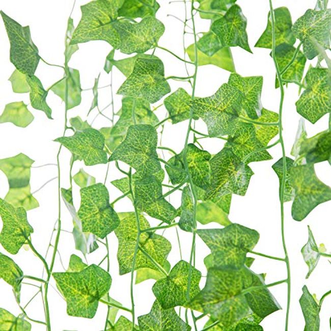 Artificial Fake Vines, 12/24/36 Strands Artificial Ivy Leaf Greenery  Garland Wall Decor Hanging Plants Foliage for Home Kitchen Garden Office  Wedding