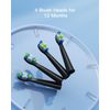 Sonic Electric Toothbrush Replacement Heads Compatible with Bitvae Daily D2 Rechargeable Toothbrush, Clean Toothbrush Heads Refills, 4 Pack