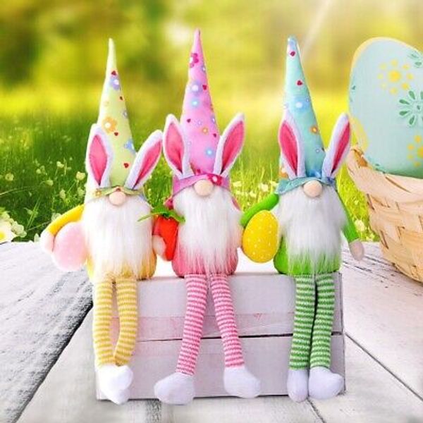 2023 Long Legs Easter Egg Rudolf Doll Easter Gift Kids Easter Party Decor home