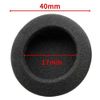 Headphone Replacement Earpads Diameter 40mm Headset Sponge 2 Sets (40mm)