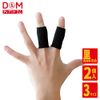 D&M #106 Finger Supporter, Sports Type, Fixing Protection, Thin, Compression, Volleyball, Basketball, For 1 Finger, Pack of 2, Made in Japan, Black, M Size