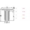 20 x Body Panel Fastening Clip | 22189414