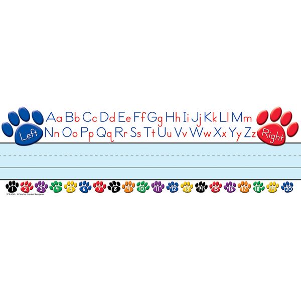 Teacher Created Resources Paw Alphabet Name Plate