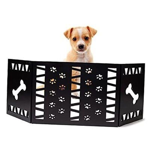 Free Standing Pet Gate | Pet Gate for Small Dogs | Free Standing Dog Paw Decor