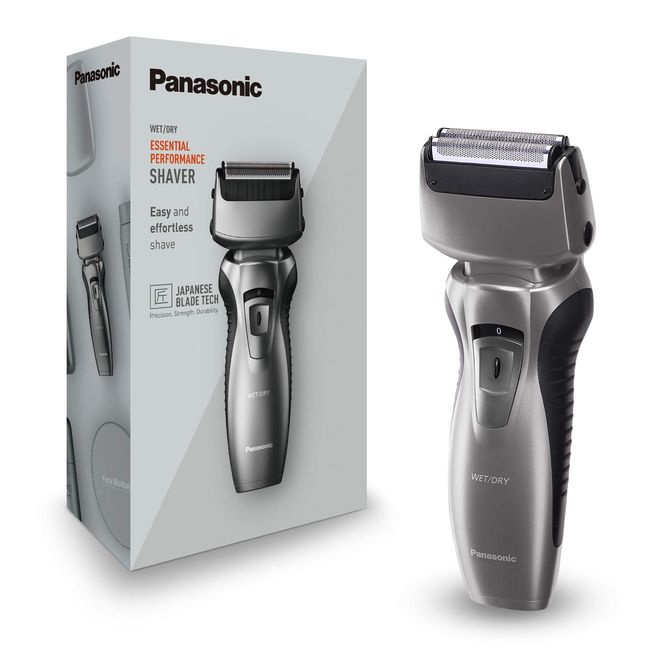 Panasonic Wet & Dry ES-RW33-H503 Wet & Dry Shaver with Charging Station and Dual Shaver Head Silver