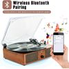 Vinyl Record 3 Speed Player Wireless Bluetooth Turntable with Built-in Speakers