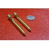 Brass #14 Phillips Flat Head Wood Screw x 2.50" Length, 10 Pcs
