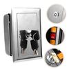 HOMSFOU Box Rolling Shutter Door Switch Box Push Button Control Gate Opener Push Button Select Momentary Button Pusher Outdoor