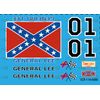 1/18 'General Lee' Decal Set SCR-118-0086