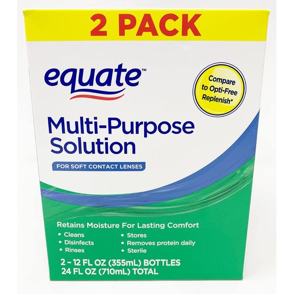 Equate Multi-Purpose Solution Twin Pack 2-12 oz (355 ml)