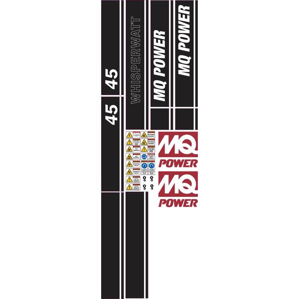 Fits Multiquip Generator WhisperWatt Decals DCA 45  Replacement Sticker Set