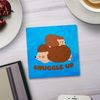 Shopagift Snuggle Up Cuddles Hugs Hedgehogs 2 Pack Coasters - 9cm x 9cm