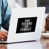 CafePress Future is Female Rectangle Bumper Sticker Car Decal