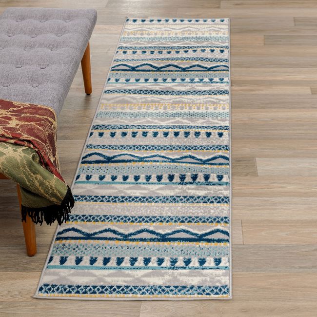 Rugshop Carpet Rug Runner Boho Geometric Rugs for Bedroom Carpet Kitchen Rug 2x7