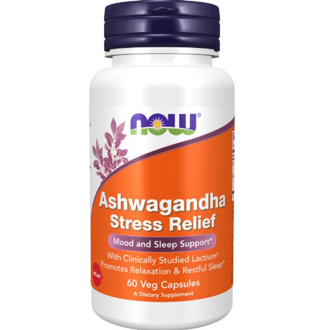 Now Foods Ashwagandha Stress Relief, 60 Veg Capsules