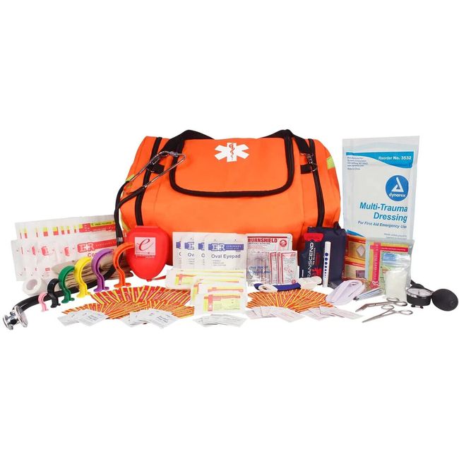 BRAND NEW PARAMEDIC FIRST RESPONDER TRAUMA EMERGENCY MEDICAL KIT- FULLY STOCKED