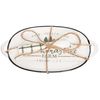 C&F Home "Christmas Tree" Sentiment Featuring 3 Trees Dolomite Serving Tray with Spreader Hostess Gift Set White