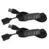 Ieron 2PCS Dimmer Switch for USB Light Strip 10-Position Dimmer Controller DC 5V USB Extension Cords -2m