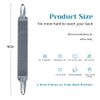 Inmorven 40 inches/100 cm Back Scrubber for Shower,Super Long Bath Body Brush Long Loofah Exfoliating Back Washer with Handle for Men and Women,Long Lasting and Easy to Use. (XL-39 Inch, Grey)