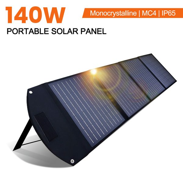 140W Solar Panel 18V Foldable Portable Solar Panel For RV Laptop Solar Generator