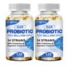 2×Digestive Enzymes w/ Prebiotic&Probiotics, Gas, Constipation & Bloating Relief