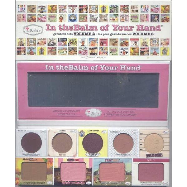 theBalm Cosmetics In theBalm of Your Hand Greatest Hits Volume 2 Palette NEW!!