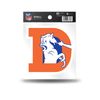 Rico Industries NFL Denver Broncos Small Static Cling Decal