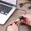 sourcing map Micro USB to USB Adapter Female Adapter Replacement OTG Cable with Power Adapter for Host Devices, Black