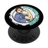 Chemo- Cervical Cancer Supporter Ribbon Mobile Stand PopSockets Swappable PopGrip