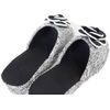 [Elegant Decor] Slippers, Black, White, M