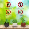Lively Breeze Tri Cactus, Non-Electric Ceramic Diffusers for Essential Oils and Aromatherapy Fragrance, White Ceramic Diffusers in Car or Desk Office Decor and Small Bathroom at Home, Black Vase
