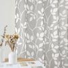 XTMYI Basement Window Small Curtains,Short Mini Half Curtains for Windows,24 Inch Length,Light Grey
